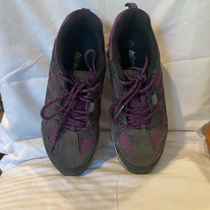 Denali Trail Shoes Women's
Size 8 Gray Suede Purple
Mesh Hiking Low